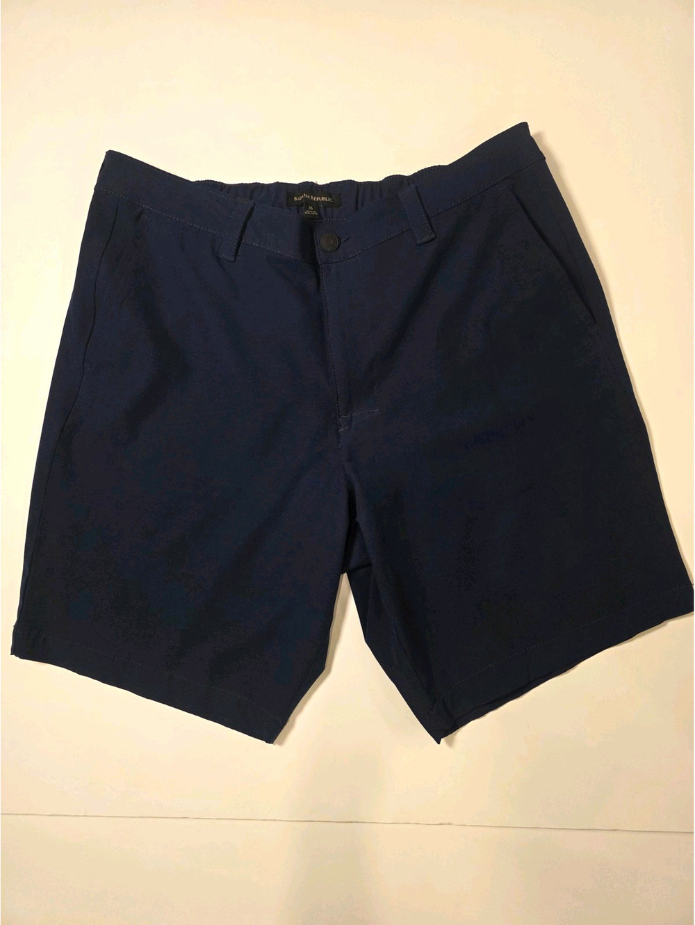 Banana Republic Men's 36 Blue Stretch Shorts Elastic Comfort Waist Active Golf